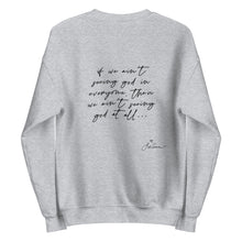 Load image into Gallery viewer, god's work lyric unisex sweatshirt