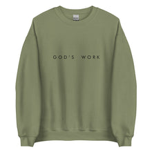 Load image into Gallery viewer, god&#39;s work lyric unisex sweatshirt
