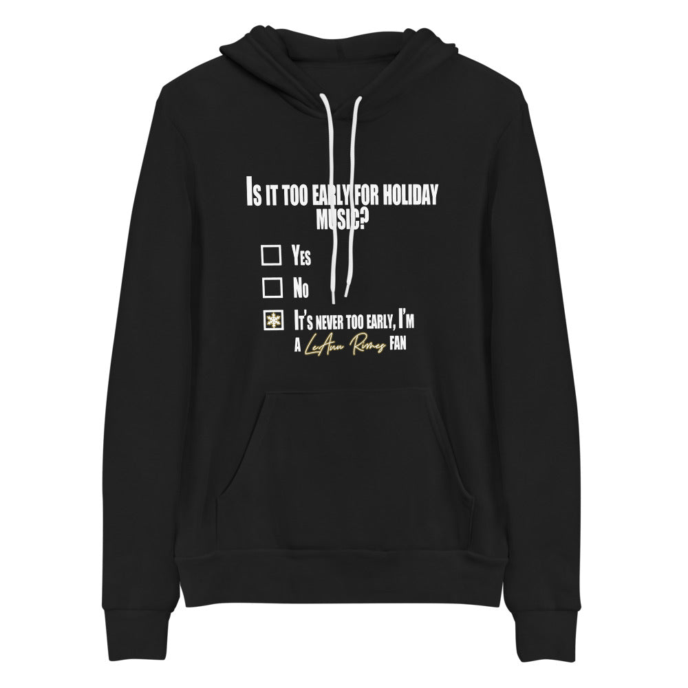 LeAnn Rimes - Holiday Music Unisex hoodie (dark)
